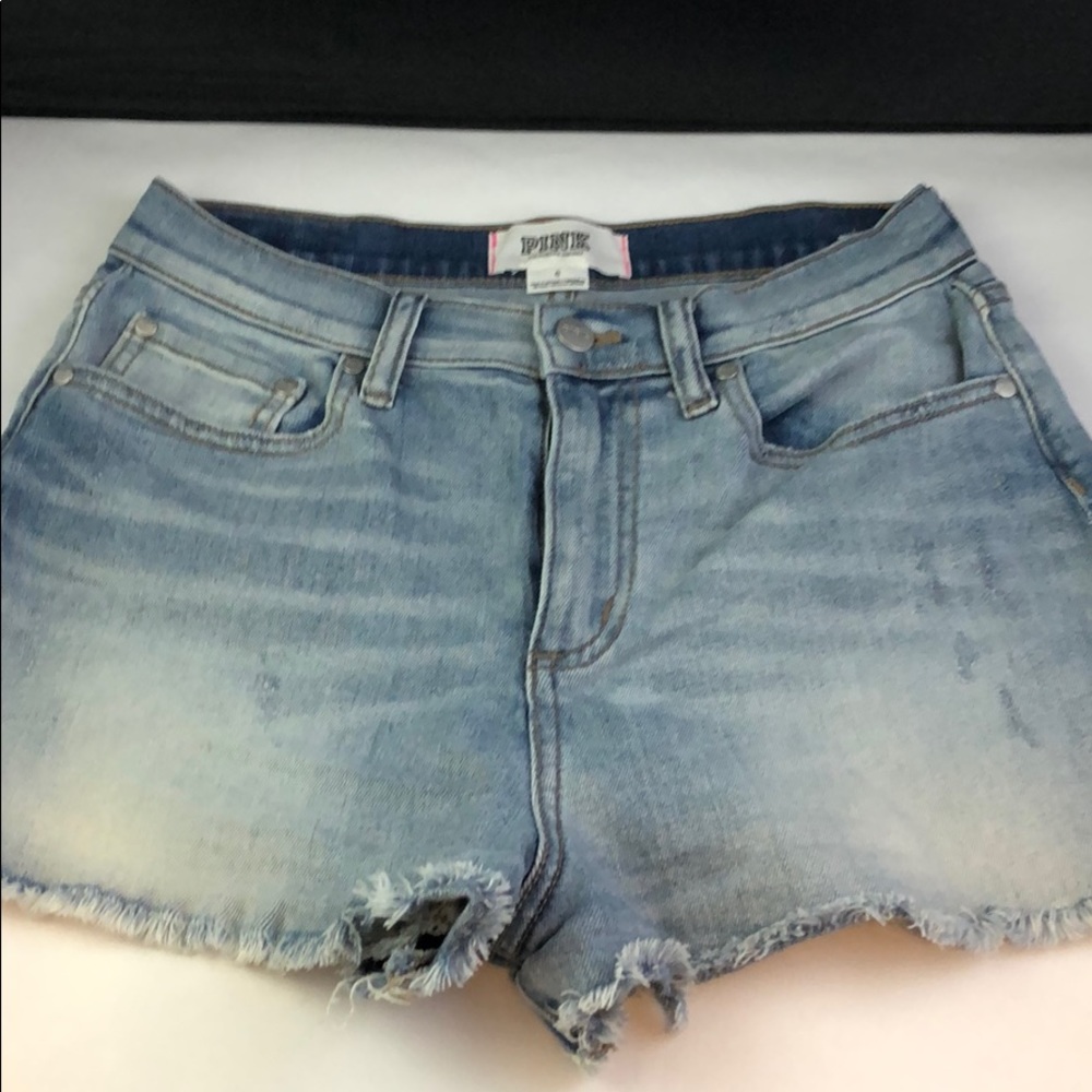 PINK HIGH RISE SHORTS - Picture 2 of 8
